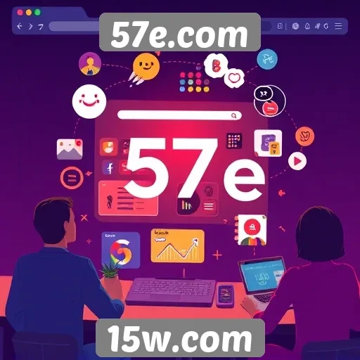 Novas funcionalidades interativas no site 57e.com